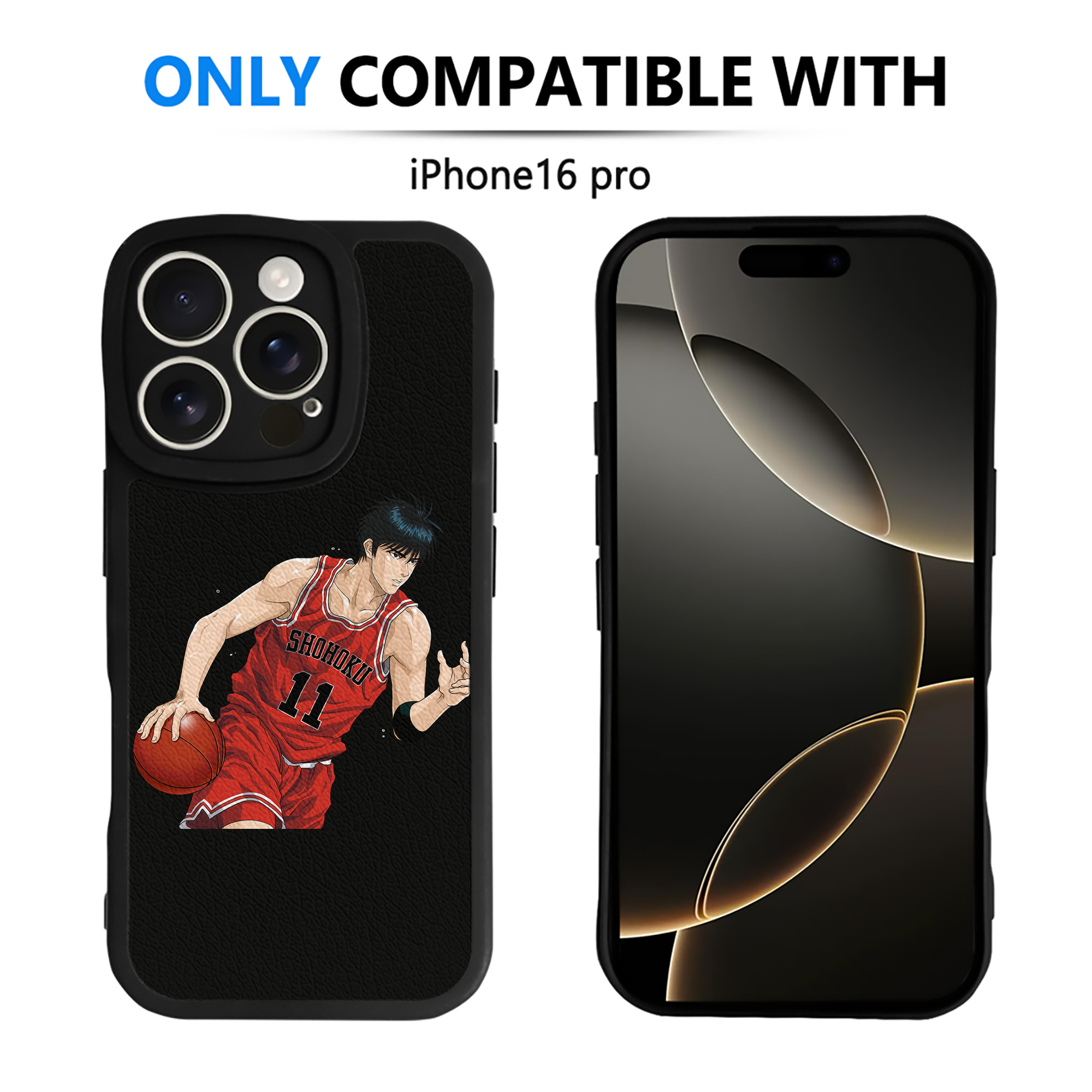 （画像用） SLAM DUNK／スラムダンク 【iPhone 16シリーズ対応】シリコンスマホケース（レザー調） 材質：シリコン